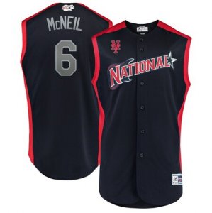 National League #6 Jeff McNeil Navy 2019 MLB All-Star Game Workout Player Jersey