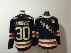 Men Adidas New York Rangers #30 Henrik Lundqvist Blue Home Authentic Stitched NHL Jersey