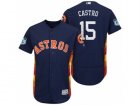 Mens Houston Astros #15 Jason Castro 2017 Spring Training Flex Base Authentic Collection Stitched Baseball Jersey