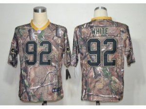 Nike NFL green bay packers #92 white camo Jerseys[Elite]