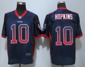Nike Houston Texans #10 Hopkins blue Jerseys(Drift Fashion Elite)