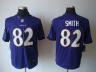 Nike NFL Baltimore Ravens #82 Smith Purple Jerseys(Limited)