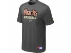 Arizona Diamondbacks Crimson D.Grey Nike Short Sleeve Practice T-Shirt