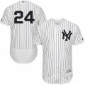 Mens Majestic New York Yankees #24 Gary Sanchez White Home Flexbase Authentic Collection MLB Jersey