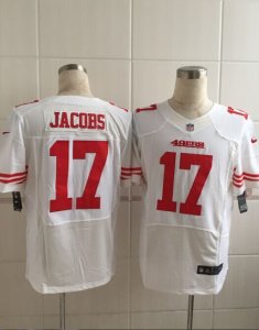 Nike San Francisco 49ers #17 Jacobs white jerseys(Elite Jacobs)