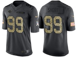 Nike Carolina Panthers #99 Kawann Short Mens Stitched Black NFL Salute to Service Limited Jerseys