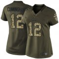 Women Nike Philadelphia Eagles #12 Randall Cunningham Green Salute to Service Jerseys