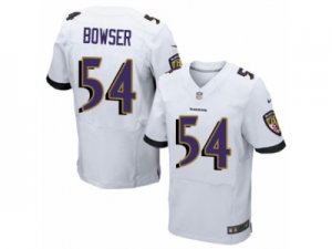 Mens Nike Baltimore Ravens #54 Tyus Bowser Elite White NFL Jersey