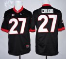 NCAA University of Georgia #27 Chubb black jerseys