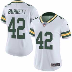Women\'s Nike Green Bay Packers #42 Morgan Burnett Limited White Rush NFL Jersey