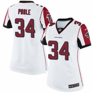 Women\'s Nike Atlanta Falcons #34 Brian Poole Limited White NFL Jersey