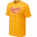 Nike MLB Minnesota Twins 2014 Home Practice T-Shirt - Yellow