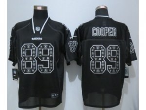 Nike Oakland Raiders #89 Cooper Lights Out Black Jersey(Elite)