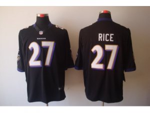 Nike NFL Baltimore Ravens #27 Ray Rice Black Jerseys(Limited)