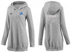 Women Detroit Lions Logo Pullover Hoodie-058