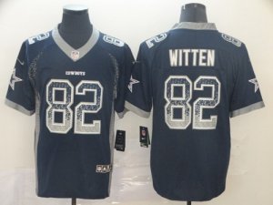 Nike Cowboys #82 Jason Witten Navy Drift Fashion Limited Jersey