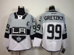 NHL Los Angeles Kings #99 gretzky stadium white-grey jerseys