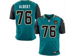 Mens Nike Jacksonville Jaguars #76 Branden Albert Elite Teal Green Team Color NFL Jersey