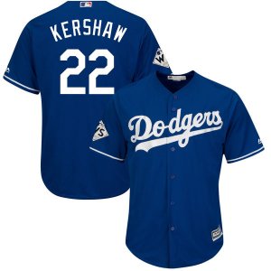 Los Angeles Dodgers #22 Clayton Kershaw Royal 2017 World Series Bound Cool Base Player Jersey