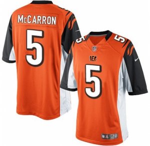 Men\'s Nike Cincinnati Bengals #5 AJ McCarron Limited Orange Alternate NFL Jersey