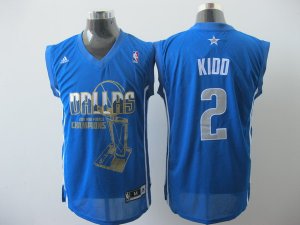 nba dallas mavericks #2 kidd lt,blue 2011 finals memorial edition]