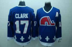 nhl quebec nordiques #17 clark blue[ccm]