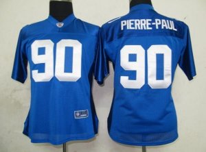 women nfl new york giants #90 pierre.paul blue