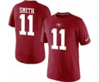 Nike San Francisco 49ers 11 SMITH Pride Name & Number T-Shirt Red