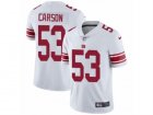 Mens Nike New York Giants #53 Harry Carson Vapor Untouchable Limited White NFL Jersey