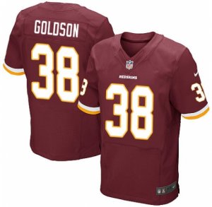 Men\'s Nike Washington Redskins #38 Dashon Goldson Elite Burgundy Red Team Color NFL Jersey