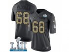 Youth Nike New England Patriots #68 LaAdrian Waddle Limited Black 2016 Salute to Service Super Bowl LII NFL Jersey