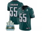 Youth Nike Philadelphia Eagles #55 Brandon Graham Midnight Green Team Color Super Bowl LII Champions Stitched NFL Vapor Untouchable Limited Jersey