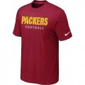 Nike Green Bay Packers Sideline Legend Authentic Font T-Shirt Red