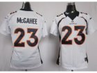 Nike Women NFL Denver Broncos #23 Willis McGahee White Jerseys