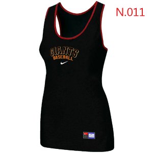 Nike San Francisco Giants Tri-Blend Racerback stretch Tank Top Black