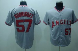 mlb anaheim angels #57 rodriguez grey