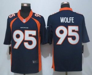 Nike Denver Broncos #95 Derek Wolfe Navy Blue Alternate Men Stitched NFL New Limited Jersey