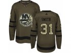 Adidas New York Islanders #31 Billy Smith Green Salute to Service Stitched NHL Jersey