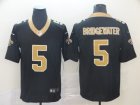 Nike Saints #5 Teddy Bridgewater Black Vapor Untouchab