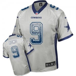 Nike Dallas Cowboys #9 Tony Romo Grey Jersey(Elite Drift Fashion)