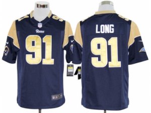 Nike nfl st. louis rams #91 long blue Game Jerseys