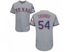 Mens Majestic Texas Rangers #54 Andrew Cashner Grey Flexbase Authentic Collection MLB Jersey