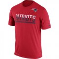 Mens New England Patriots Nike Practice Legend Performance T-Shirt Red