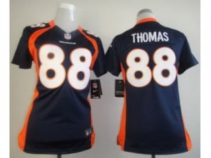 Nike Women Denver Broncos #88 Demaryius Thomas Blue Jerseys