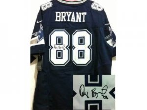 Nike Dallas Cowboys #88 Dez Bryant dk.blue jerseys[Elite signature]