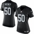 Womens Nike Oakland Raiders #50 Ben Heeney Limited Black Team Color NFL Jersey