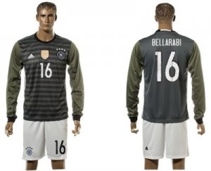 Germany #16 Bellarabi Away Long Sleeves Soccer Country Jersey