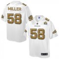 Nike Denver Broncos #58 Von Miller White Men NFL Pro Line Super Bowl 50 Fashion Game Jersey