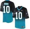 Nike Carolina Panthers #10 Corey Brown BlackBlue Men Stitched NFL Elite Fadeaway Fashion Jersey