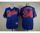 mlb jerseys chicago cubs #34 lester blue[lester][m&n]